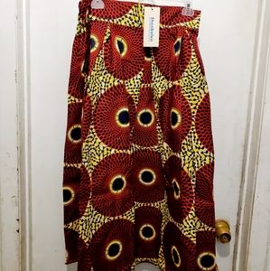 African Ankara print Maxi skirt